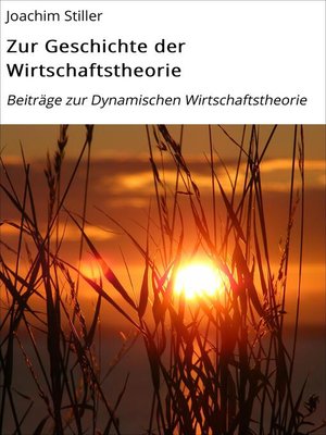 cover image of Zur Geschichte der Wirtschaftstheorie